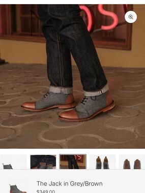 Taft The Jack Grey and Brown Chukka Boots